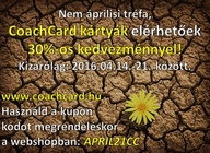 30%-os árkedvezmény a CoachCard kártyákra, kizárólag: 2016.04.14.-21. - 675x491 pixel - 305694 byte